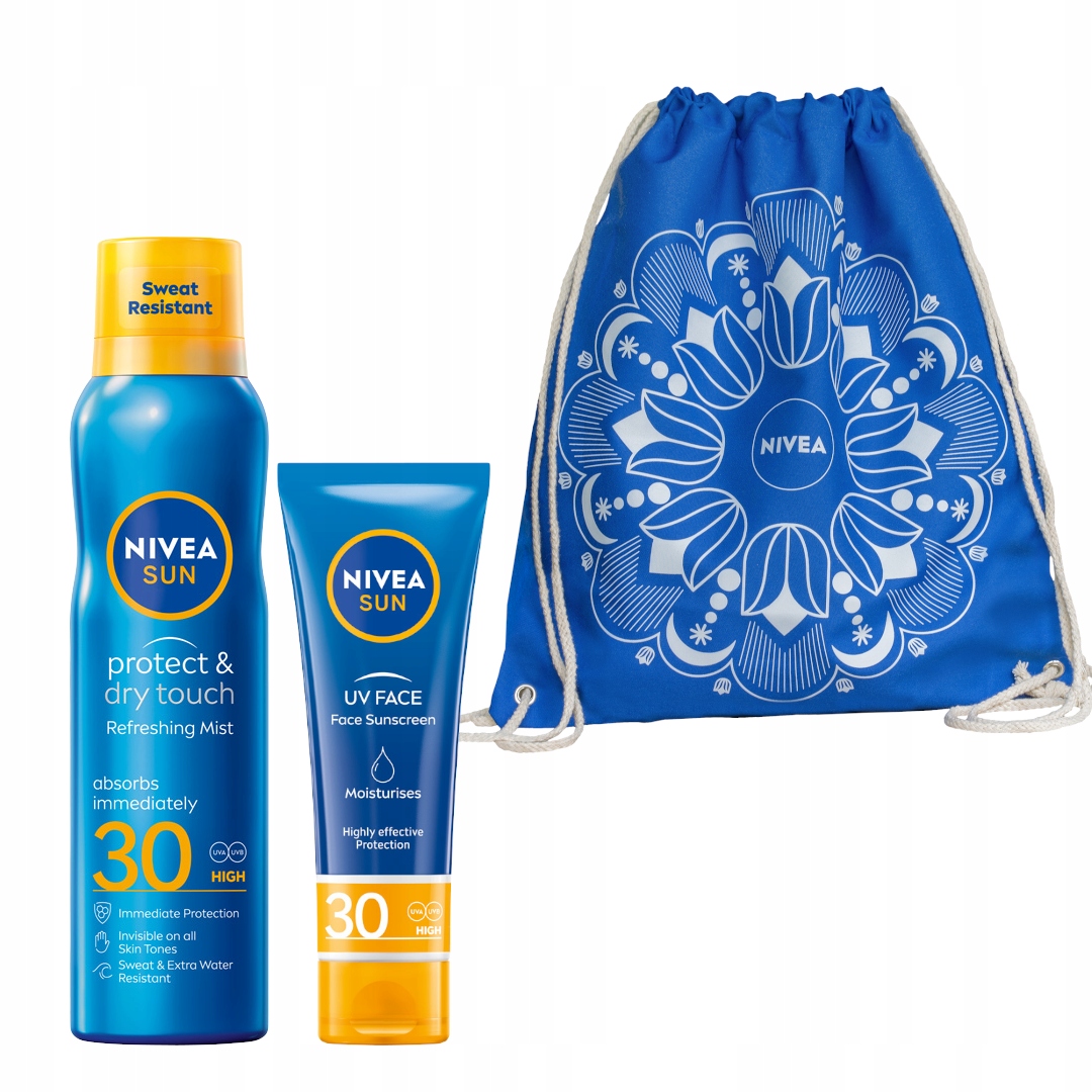 Nivea Sun Opalovací krém SPF30+ Balzámový sprej na opalování+ Bonus