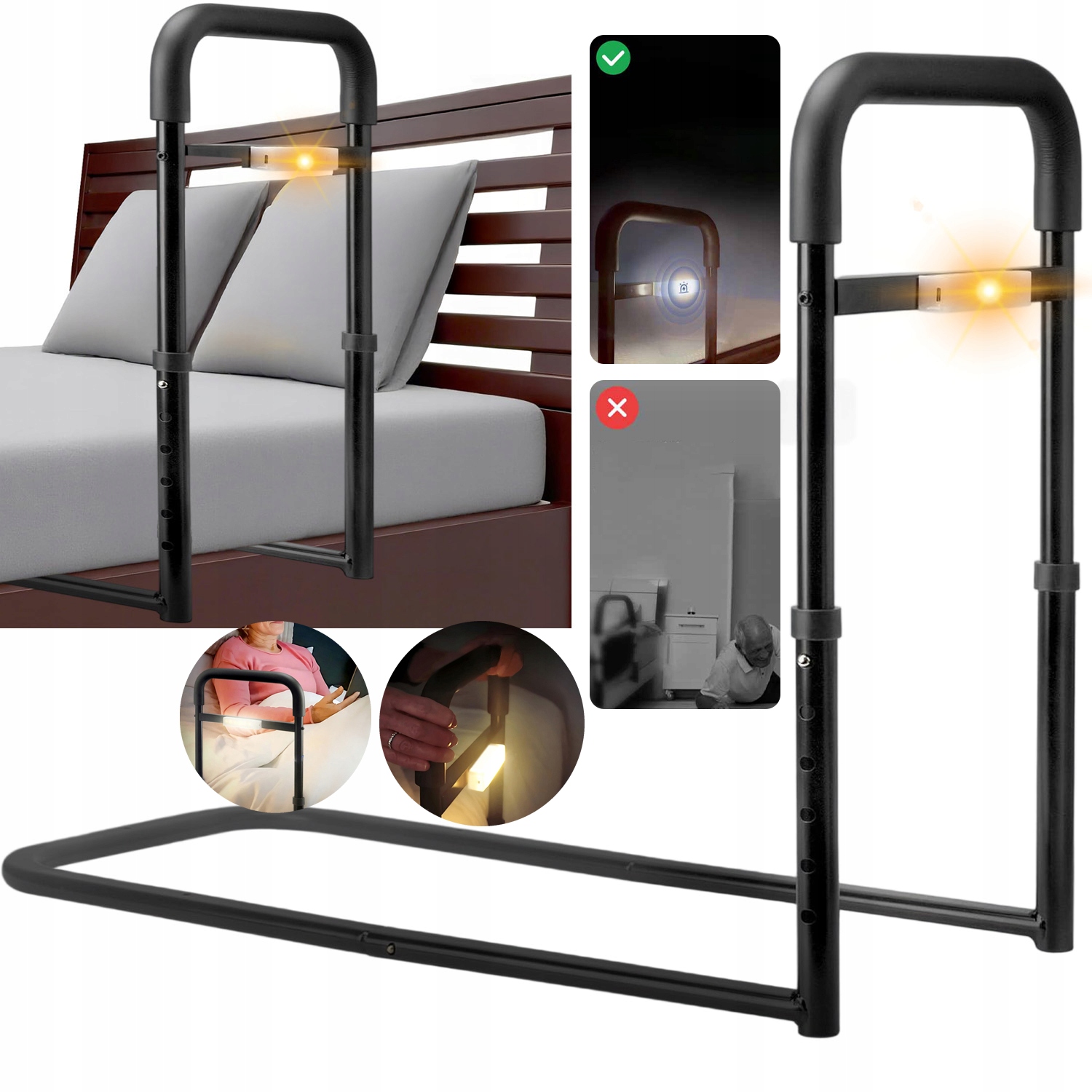 Uchwyt Poręcz Rączka Barierka Do Wstawania Z Łóżka Do Osoby Niepełnosprawne