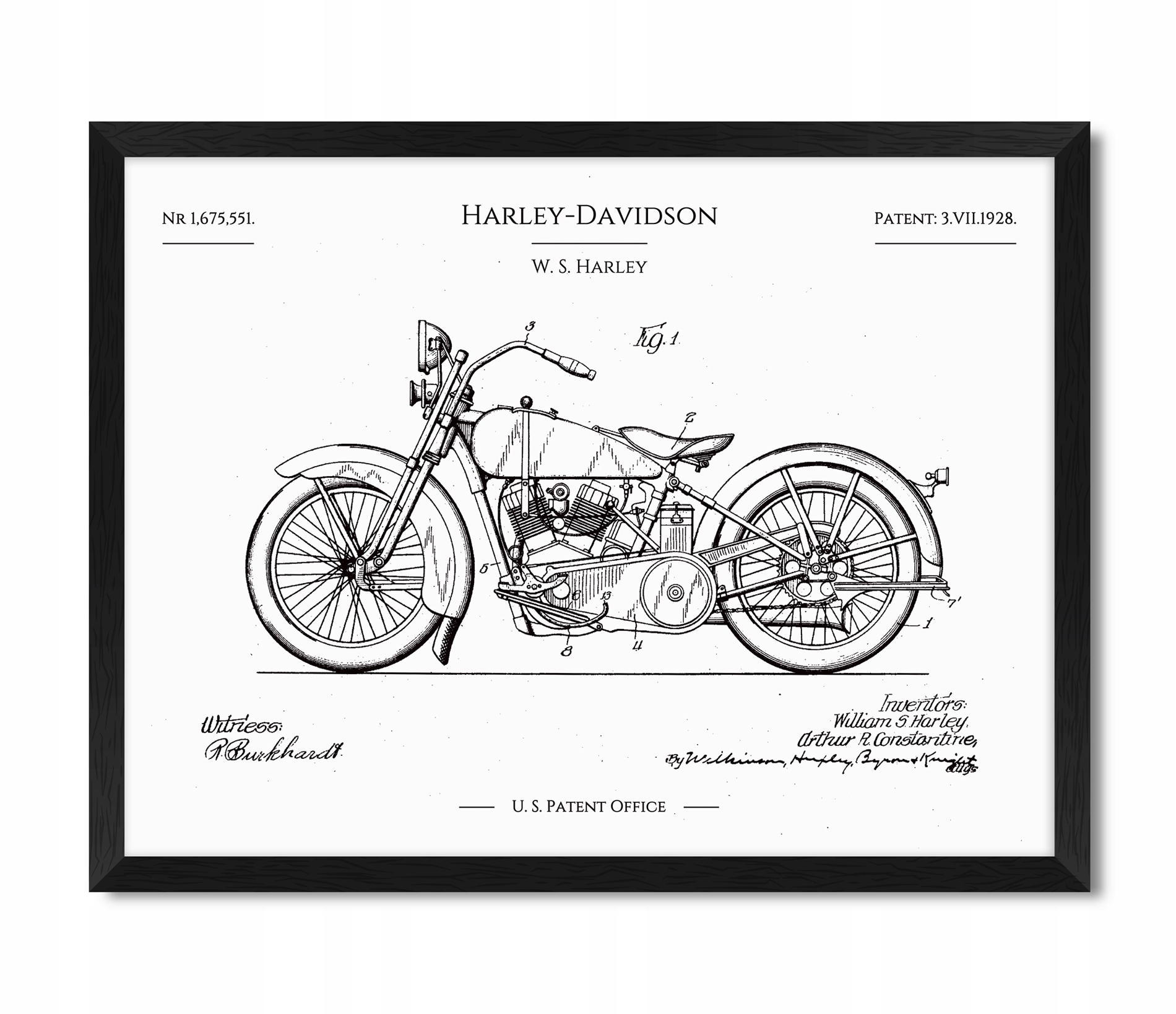 

Plakat obraz rama motocykl motor Harley-davidson
