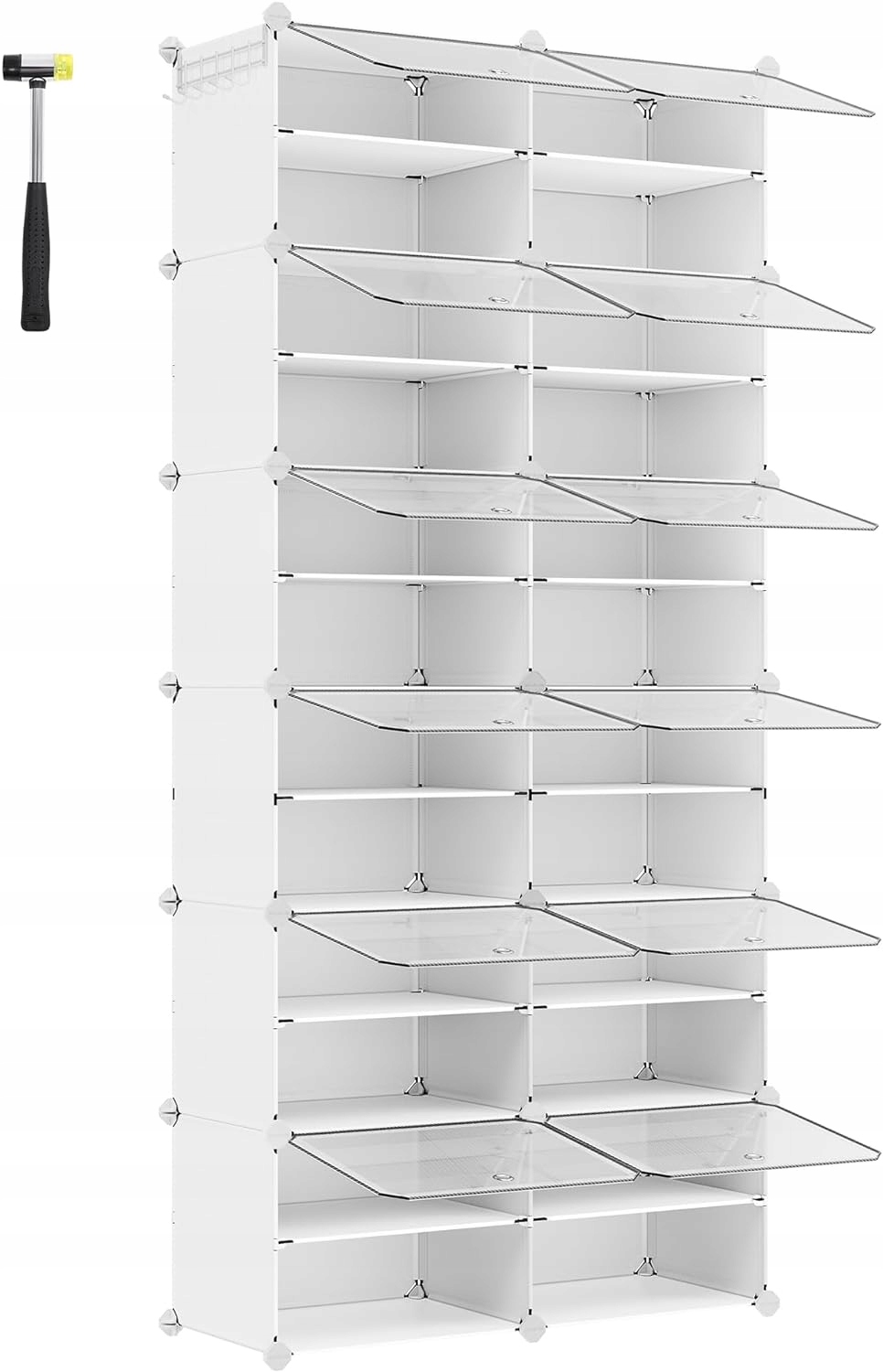 Organizér na boty, bílý