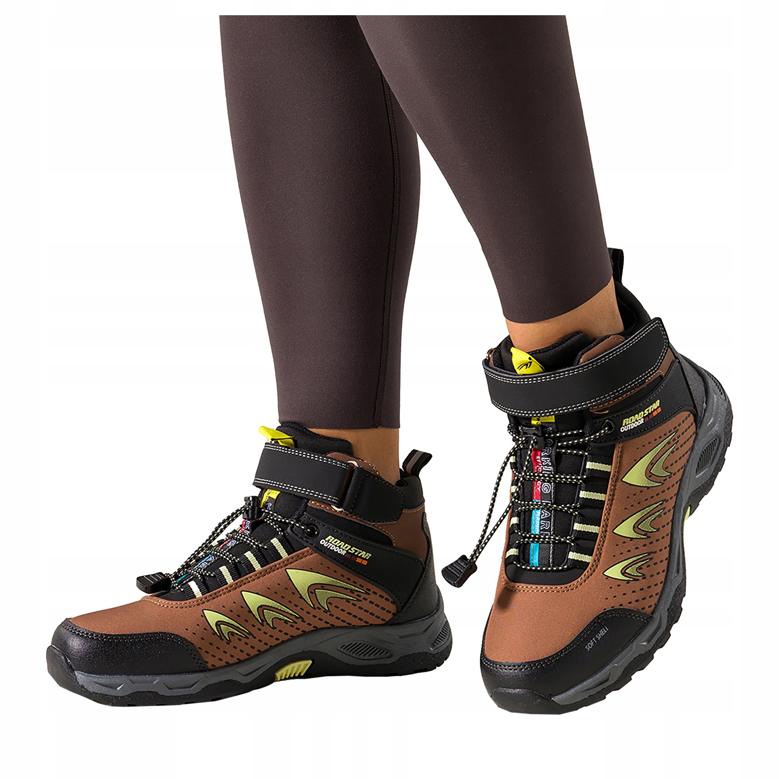 Trekové boty Hnědé Dámské Sportovní Pohodlné Elastické Šňůrky vel. 40