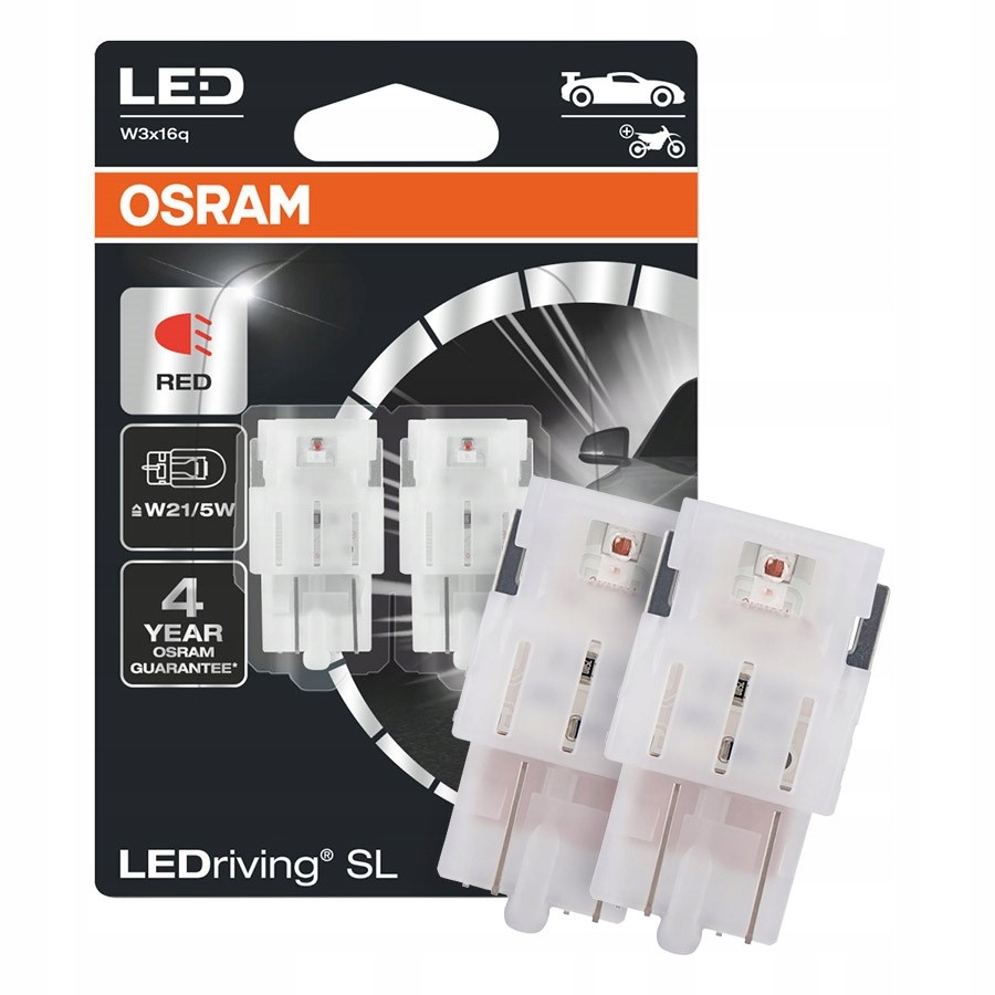 

Żarówki Led Osram LEDriving Sl W21/5W (czerwone)