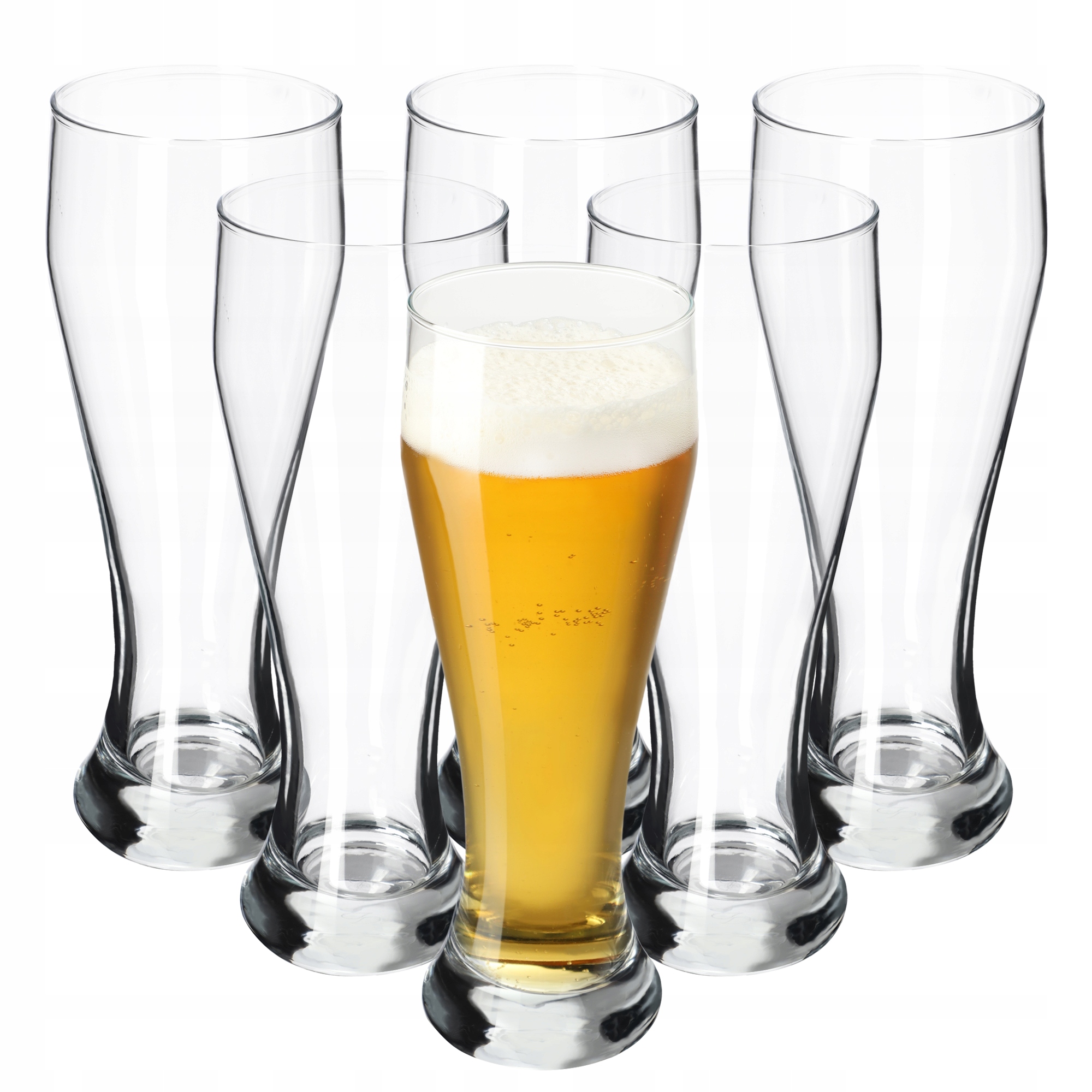 

Szklanki Kufle Do Piwa Pokale Wysokie 665ml 6szt