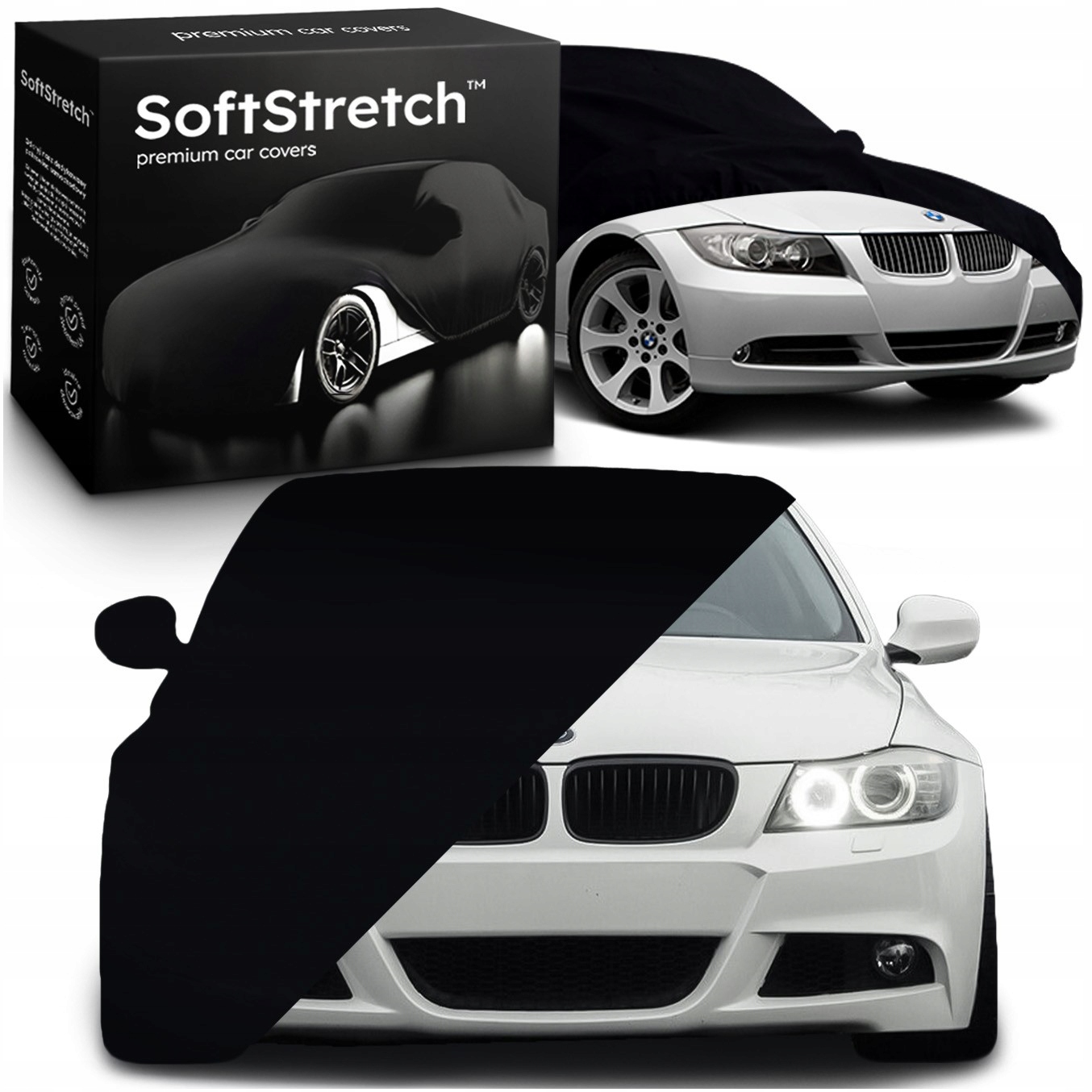 Pružný automobilový obal SoftStretch Premium pre Bmw radu 3 E90