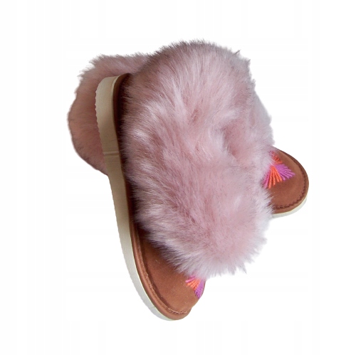 

bambosze góralskie pantofle kapcie damskie ciepłe