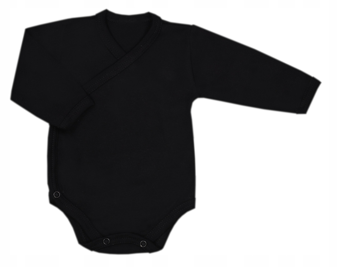 

Body niemowlęce kopertowe rozpinane r.56 Czarne