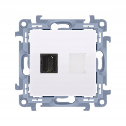  /><p><b>Dane podstawowe</b></p><p>✅Seria:&nbsp;<b>Simon 10</b></p><p>✅Nazwa produktu/Rodzaj:&nbsp;<b>gniazdo HDMI pojedyncze</b></p><p>✅Kolor:&nbsp;<b>biały</b></p><p>✅RAL (zbliżony):&nbsp;<b>RAL 9003</b></p><p>✅Typ produktu:&nbsp;<b>moduł</b></p><p>✅Rodzaj podłączenia / Typ zacisku:&nbsp;<b>wtyczka płaska</b></p><p>✅Stopień ochrony:&nbsp;<b>IP20</b></p><p>✅Liczba modulów:&nbsp;<b>1</b></p><p>✅Liczba jednostek:&nbsp;<b>1</b></p><p><b>Dane szczegółowe</b></p><p>✅Klasa ETIM:&nbsp;<b>EC000018 Element (mechanizm/plakietka) techniki komunikacyjnej</b></p><p>✅Nadruk/Piktogram:&nbsp;<b>brak</b></p><p>✅Rodzaj materiału:<b>&nbsp;</b><b>tworzywo sztuczne, PC, bezhalogenowe</b></p><p>✅Zabezpieczenie powierzchni:&nbsp;<b>naturalne</b></p><p>✅Wykończenie powierzchni:&nbsp;<b>błyszczące</b></p><p>✅Sposób montażu [ETIM]:&nbsp;<b>montaż podtynkowy</b></p><p>✅Sposób mocowania:&nbsp;<b>pazurki / wkręty</b></p><p>✅Wysokość produktu:&nbsp;<b>75 mm</b></p><p>✅Szerokość produktu:&nbsp;<b>75 mm</b></p><p>✅Głębokość produktu:&nbsp;<b>33 mm</b></p><p>✅Głębokość wbudowania:&nbsp;<b>22 mm</b></p><img src=