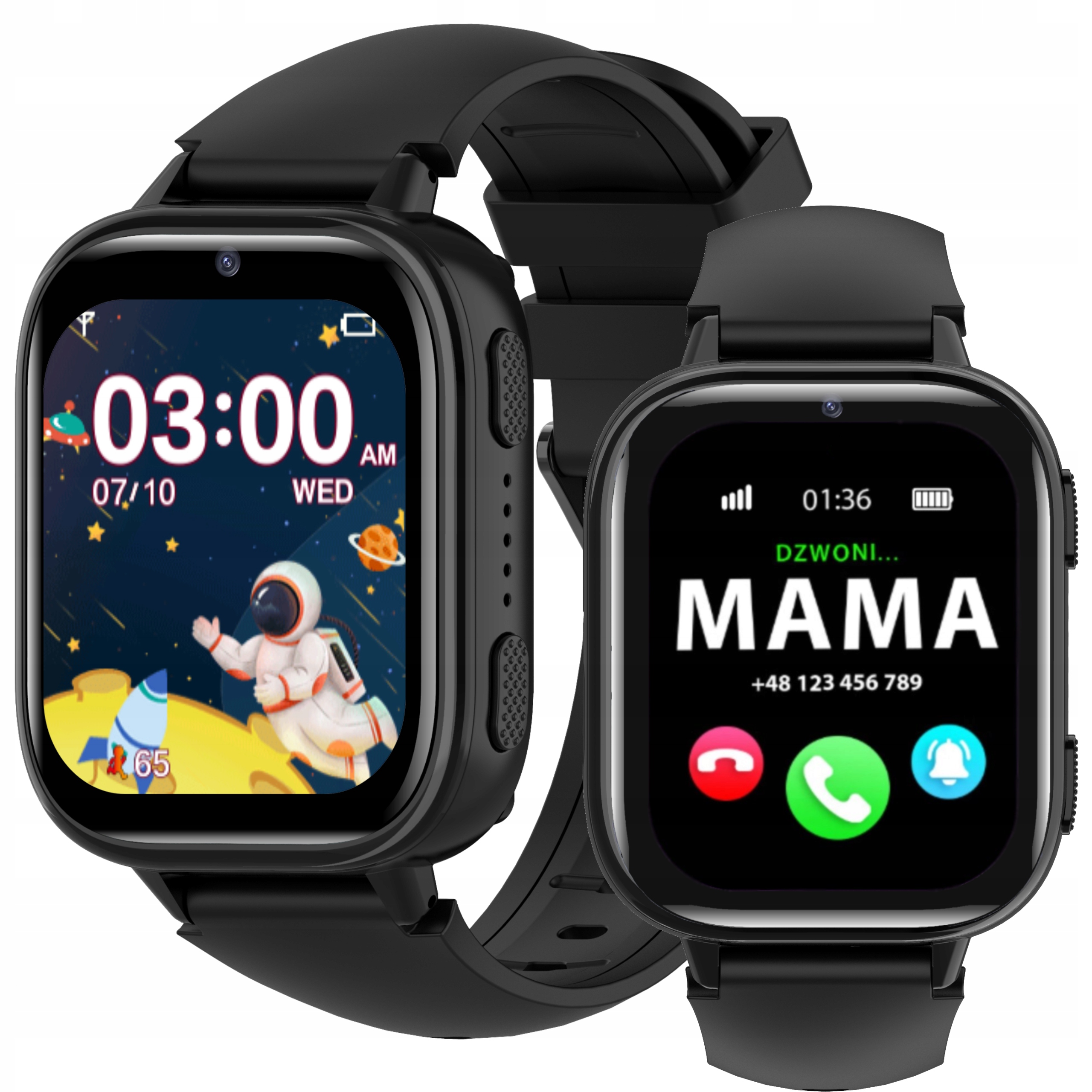 Smartwatch Zegarek Telefon Dla Dzieci Rozmowy Muzyka Gry Krokomierz Kamera