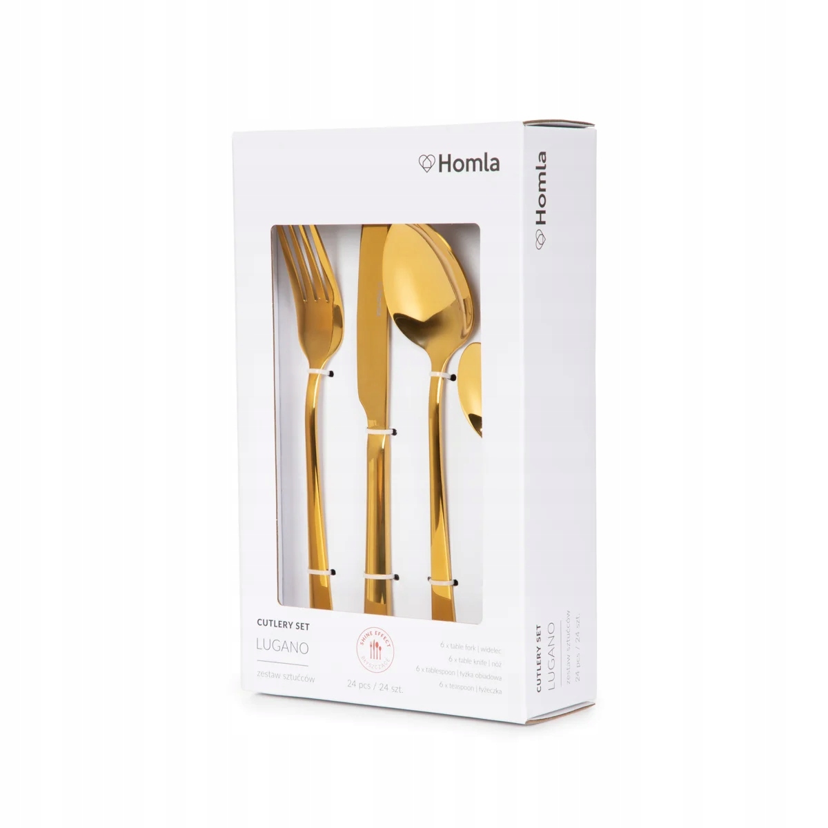Sada příborů B2LUGANO 24 zlatých ks Homla