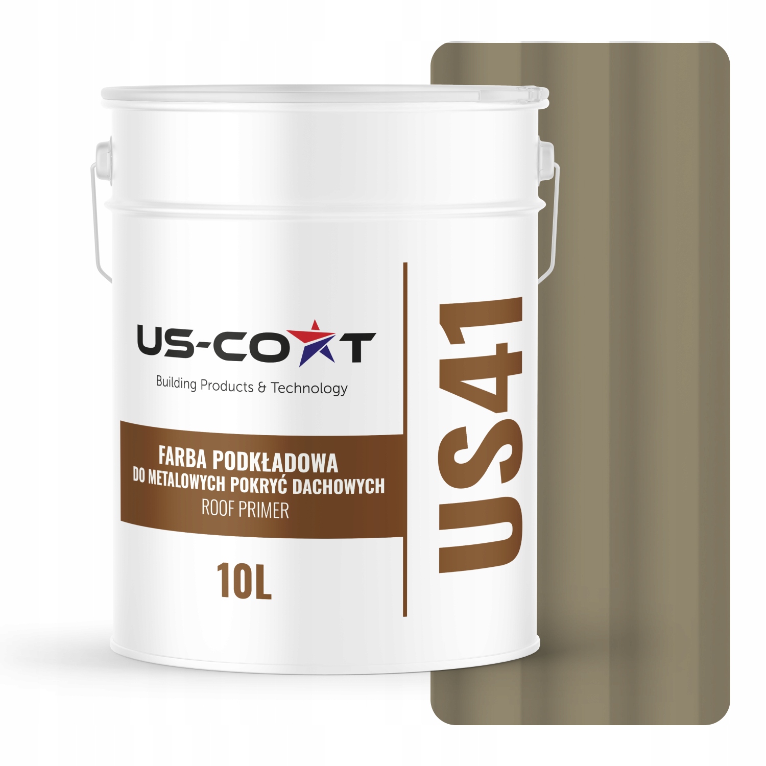 Základná Farba Na Strechu Pre Kovové Krytiny Sivožltá Ral 7034 10L Matná