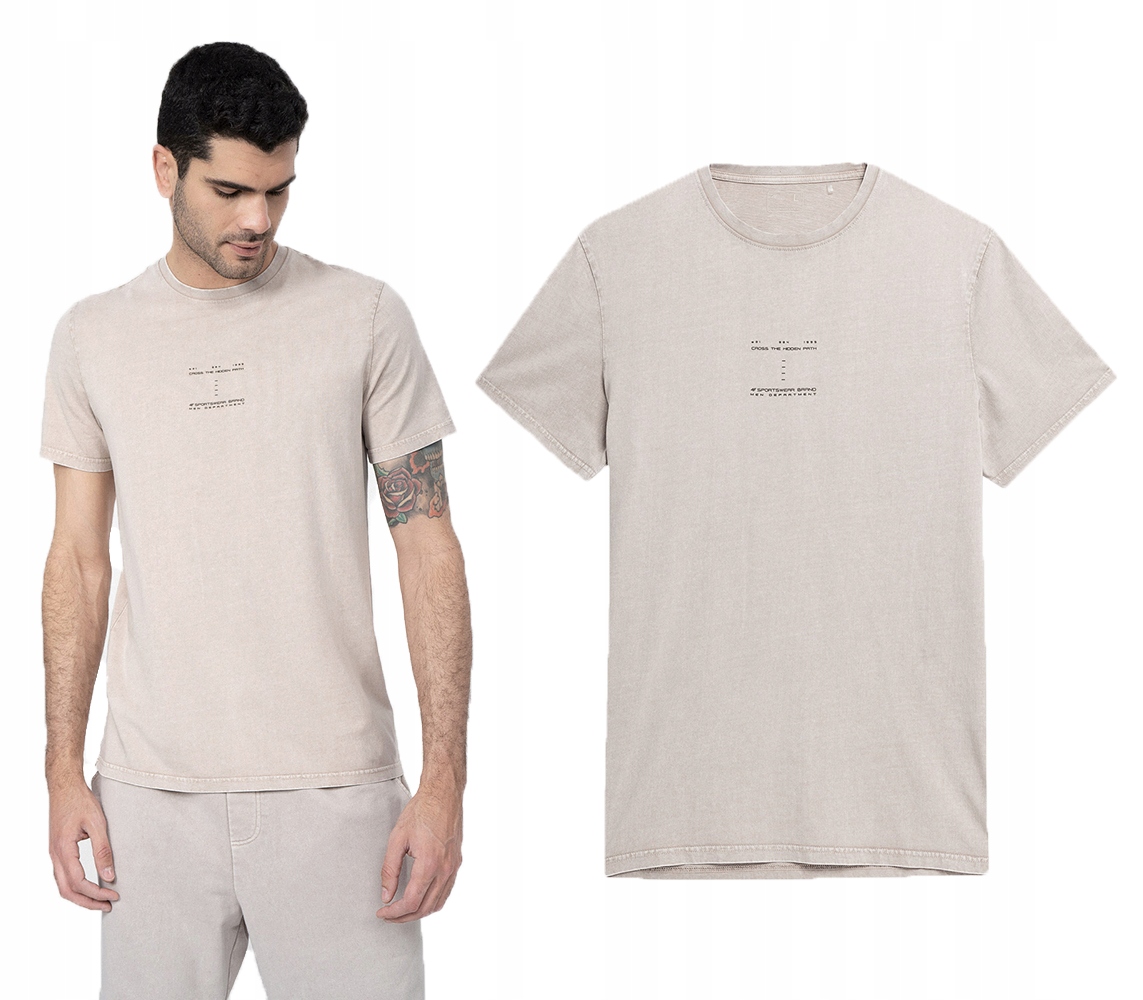 

4F T-shirt Męski Koszulka Sportowa Bawełniana