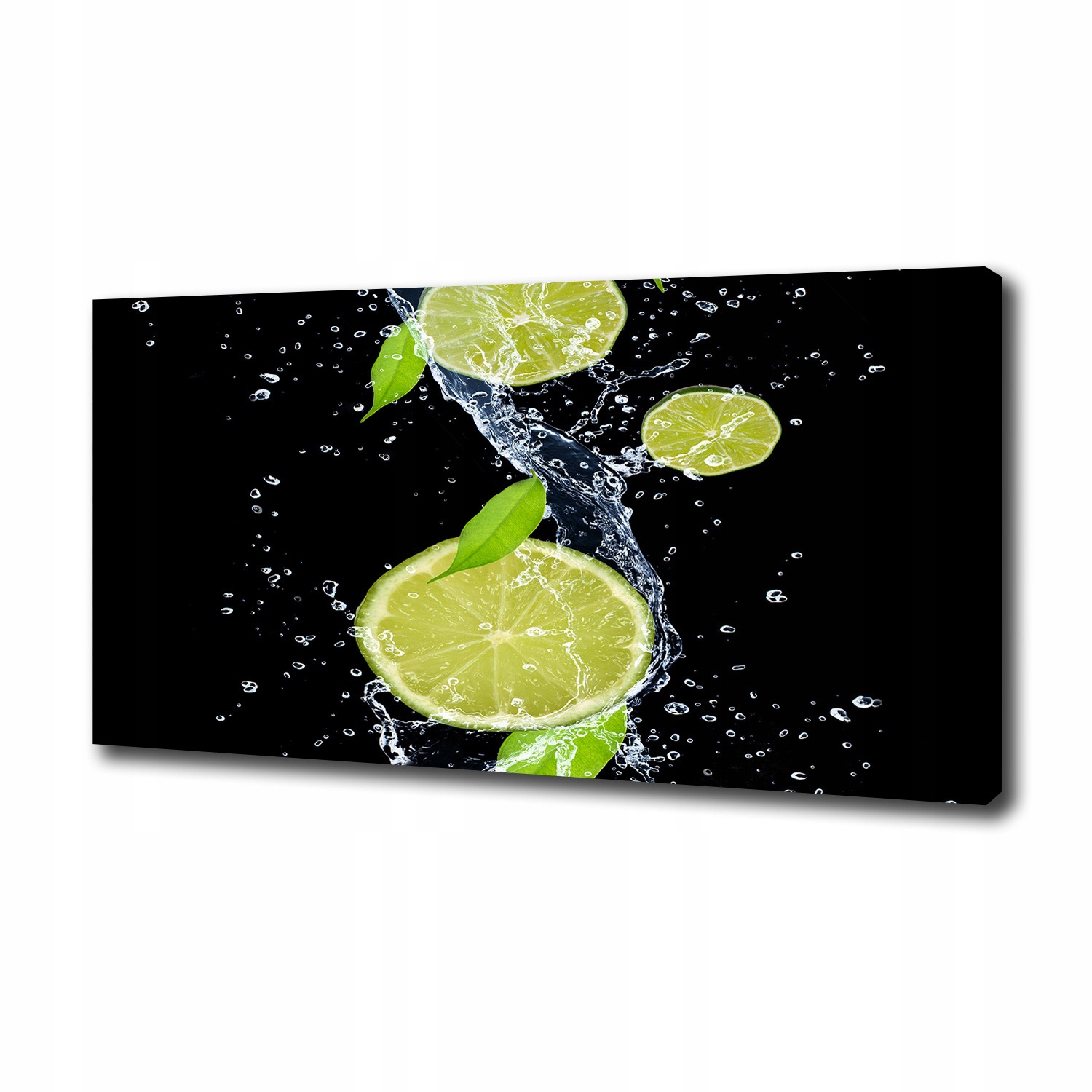 

Foto obraz na płótnie Limonki i woda 100x50 cm