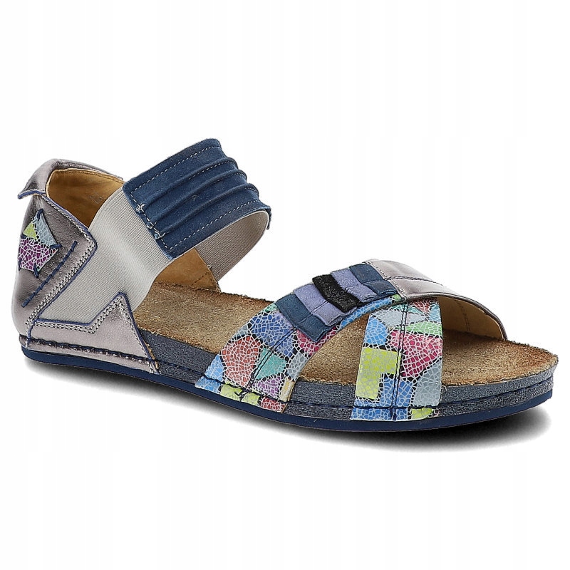 

Niebieskie Sandały Damskie Maciejka Modne Buty