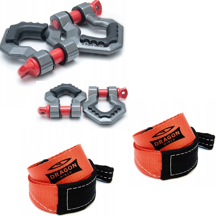 Dragon Winch x4 Sklo 7/8 6T x2 Pas 3M 9T pre navijak Off Road 4x4
