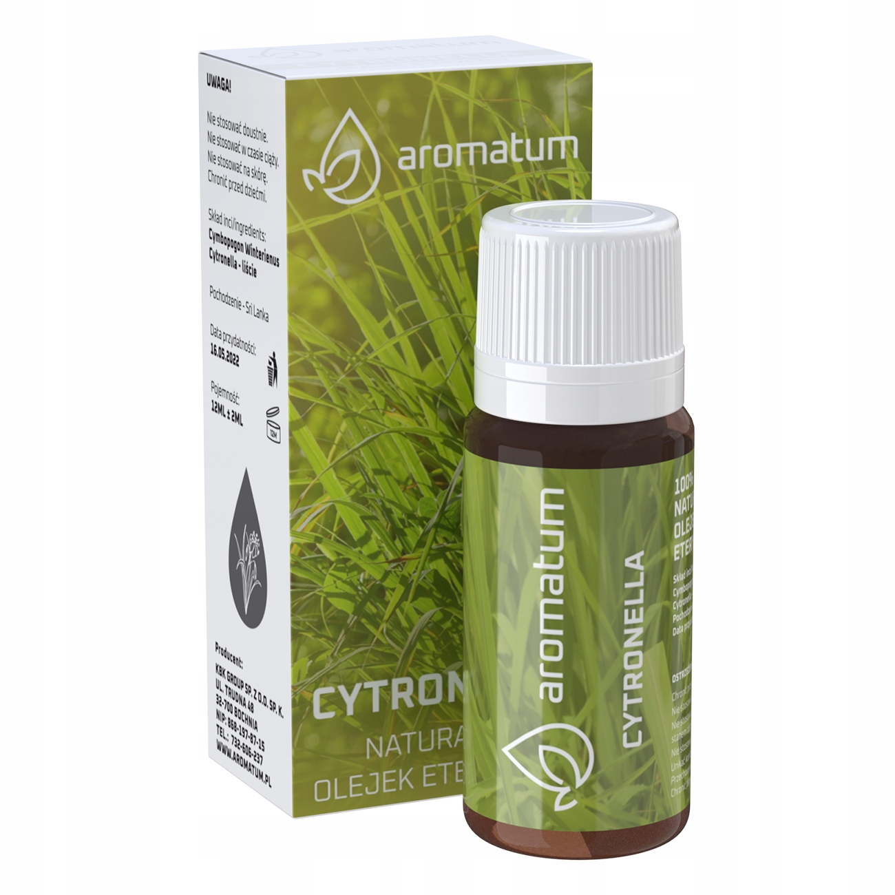 

Olejek eteryczny Cytronella 12ml komary kleszcze