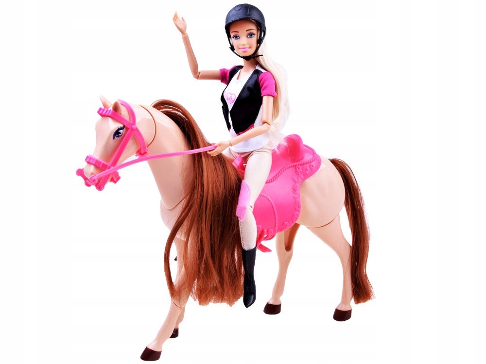 Lalka Anlily Dżokejka z koniem chodzący koń ZA2454 Certyfikaty, opinie, atesty CE EN 71