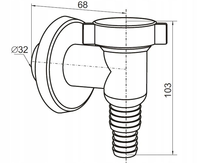 Syfon Pralkowy Rawiplast A60132 32 mm EAN (GTIN) 5903874272557
