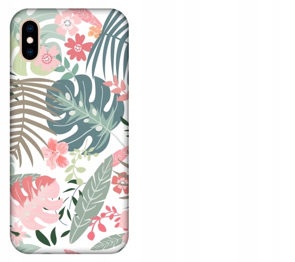 

Etui pokrowiec iPhone Xs Max Tropical floral botan