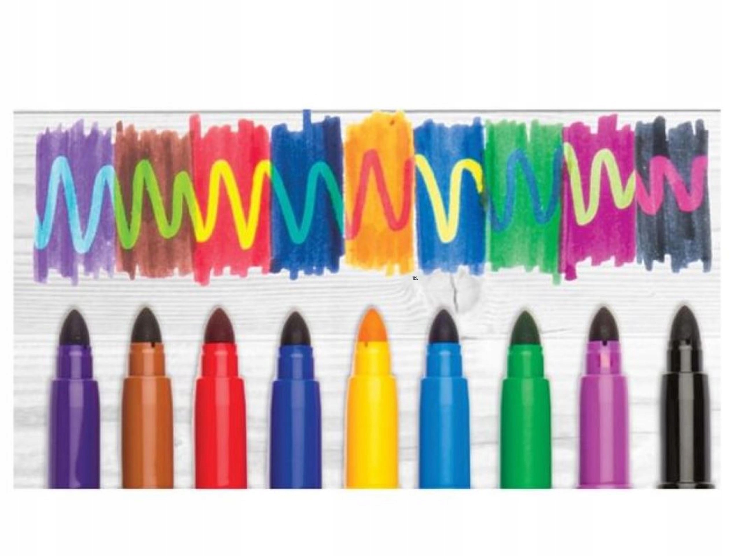 MAGICZNE PISAKI FLAMASTRY ZMIENIAJĄCE KOLOR MARKERY DO RYSOWANIA MAZAKI X25 Bohater / Bajka brak