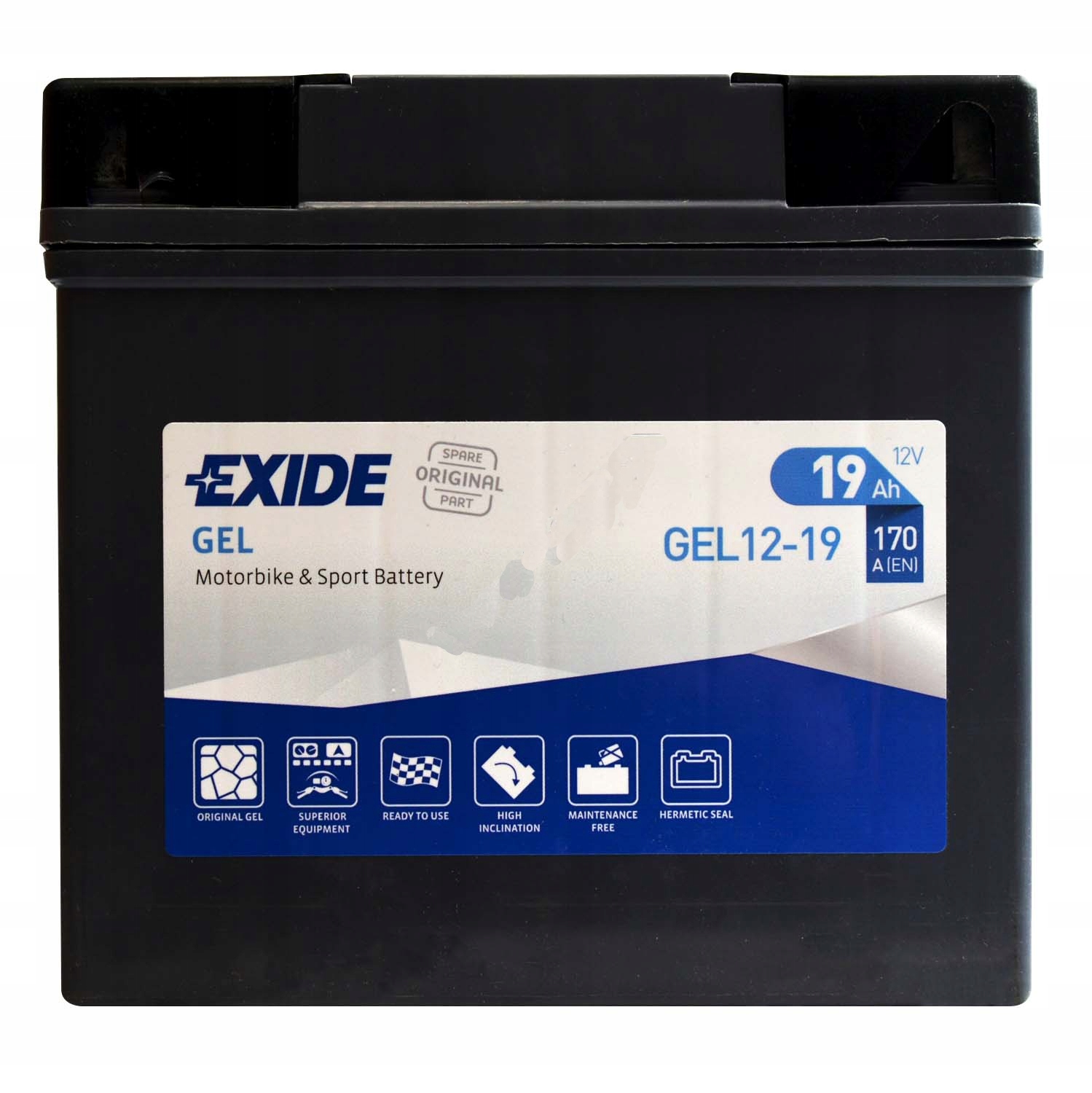 GEL12-19 - Аккумулятор moto Exide GEL 12-19 51913 19ah 170A