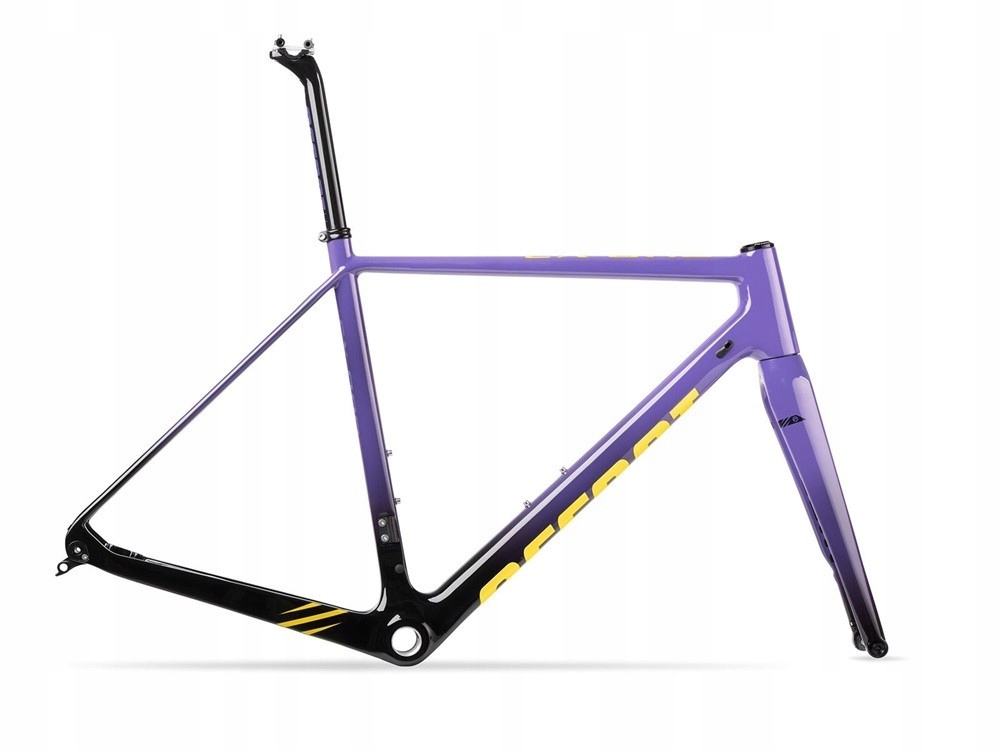 Přechodový rám Accent Cx-one Carbon violet (vidlička, kormidlo, držák) L