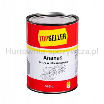 Topseller Ananasové plátky v sirupu 565 g