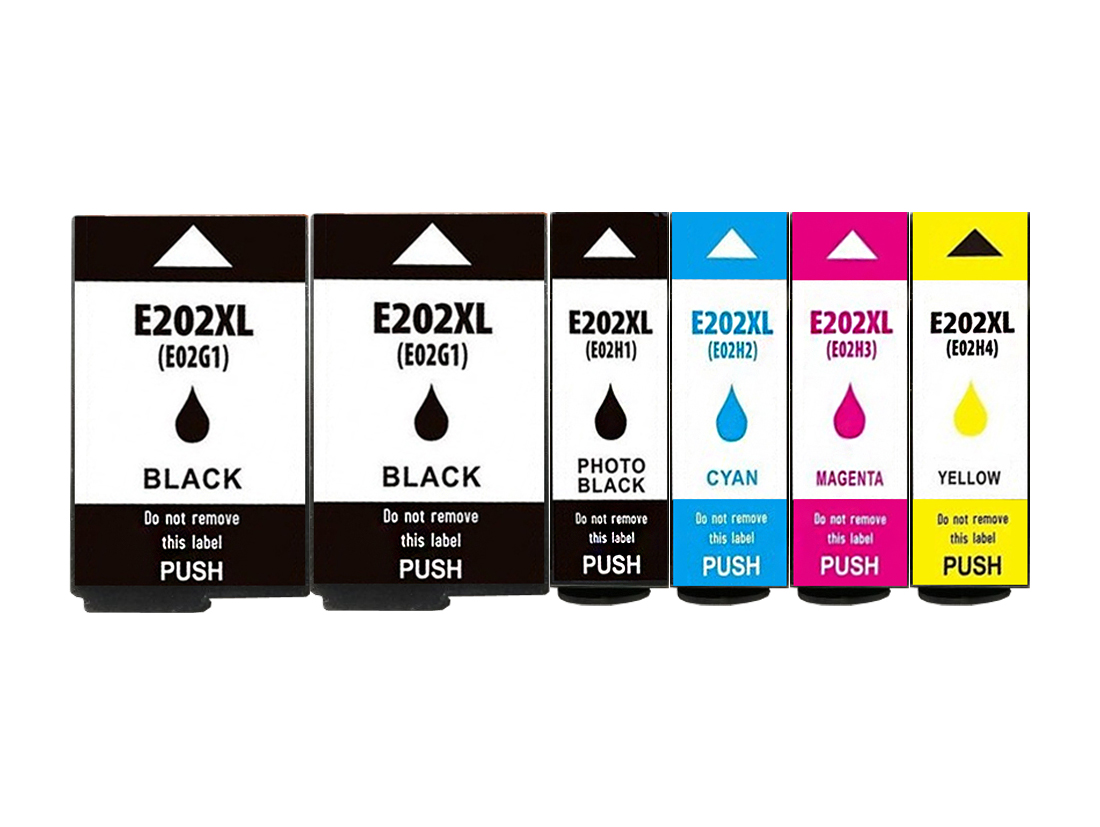 

6X Tusze Do Epson 202XL XP-6000 6005 6100 6105