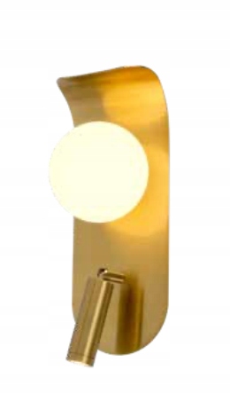 Pati Moderné nástenné svietidlo 310x110 mm Mosadz Mliečne sklo