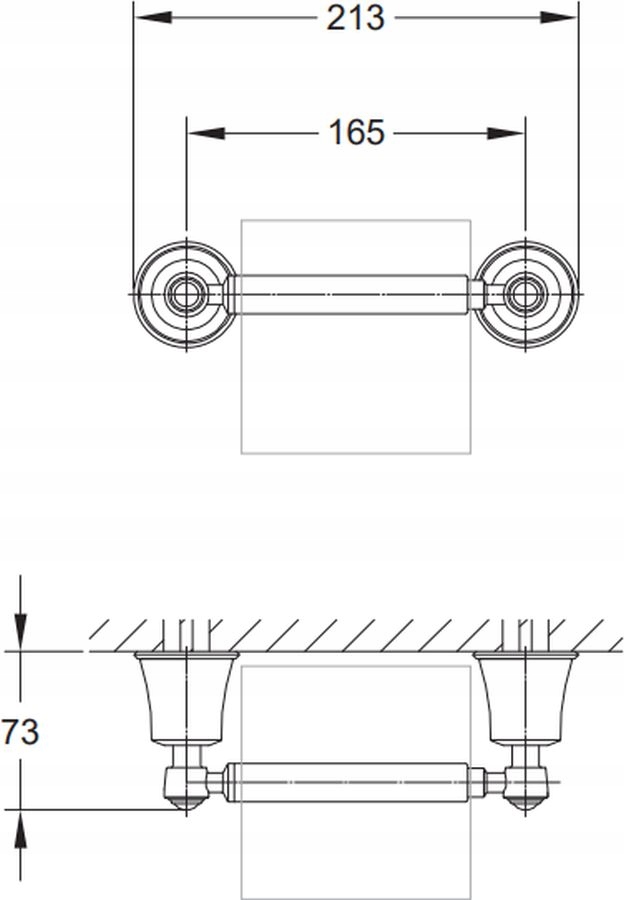 UCHWYT NA PAPIER TOALETOWY ZŁOTY OMNIRES ART LINE Rodzaj ścienne