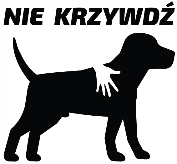 

Naklejka Nie Krzywdź Pies Piesek 12 cm N16