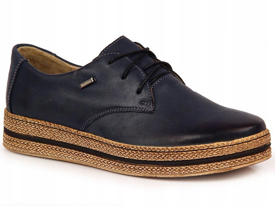 Dámské kožené polobotky na platformě Helios 380.041 39