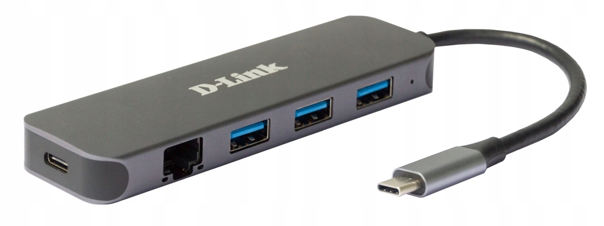 D-Link 5-in-1 Usb-c Hub with Gigabit Ethernet/Power Delivery