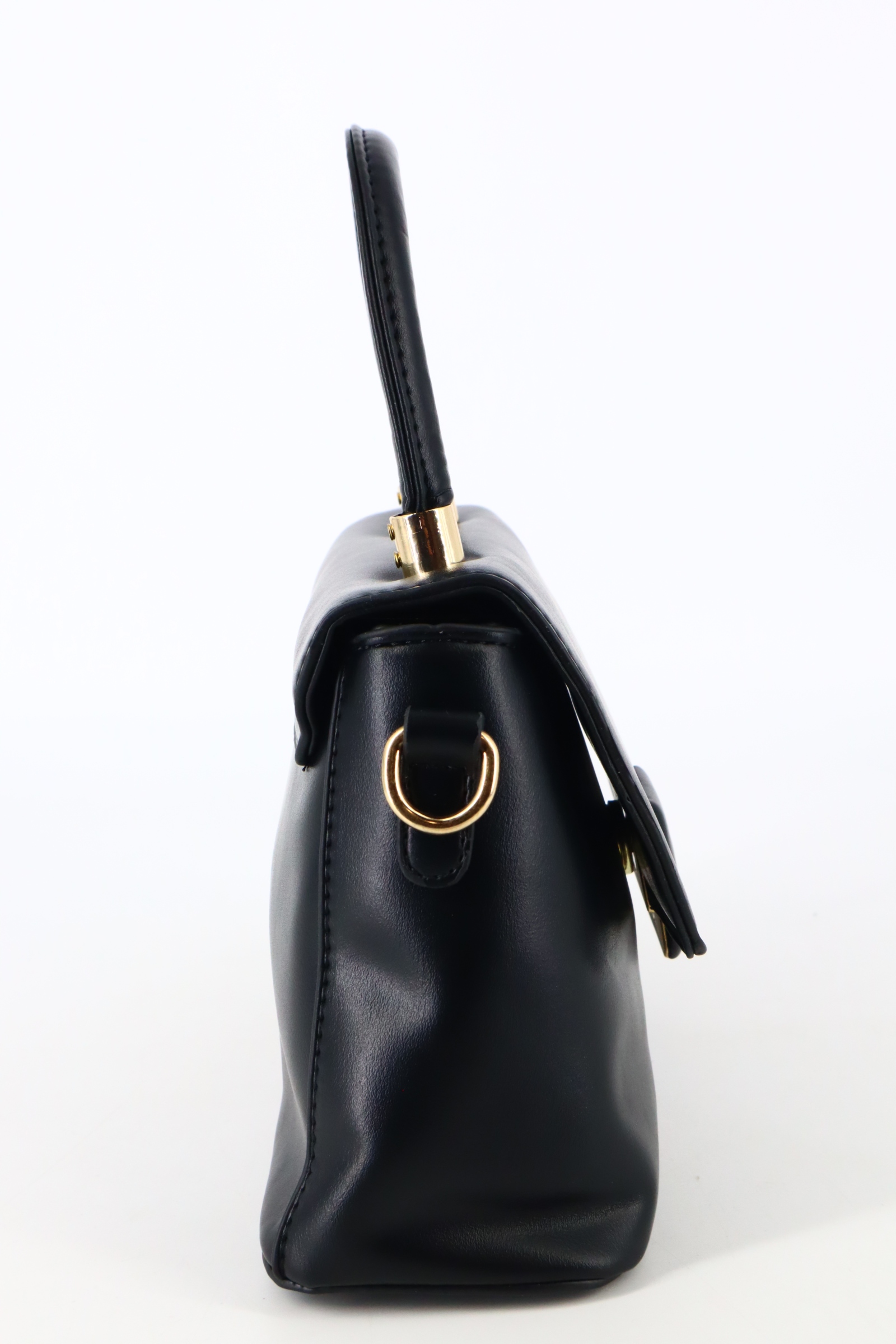 Torebka mała kuferek usztywniona z klapką do ręki skóra ekologiczna Marka G&T