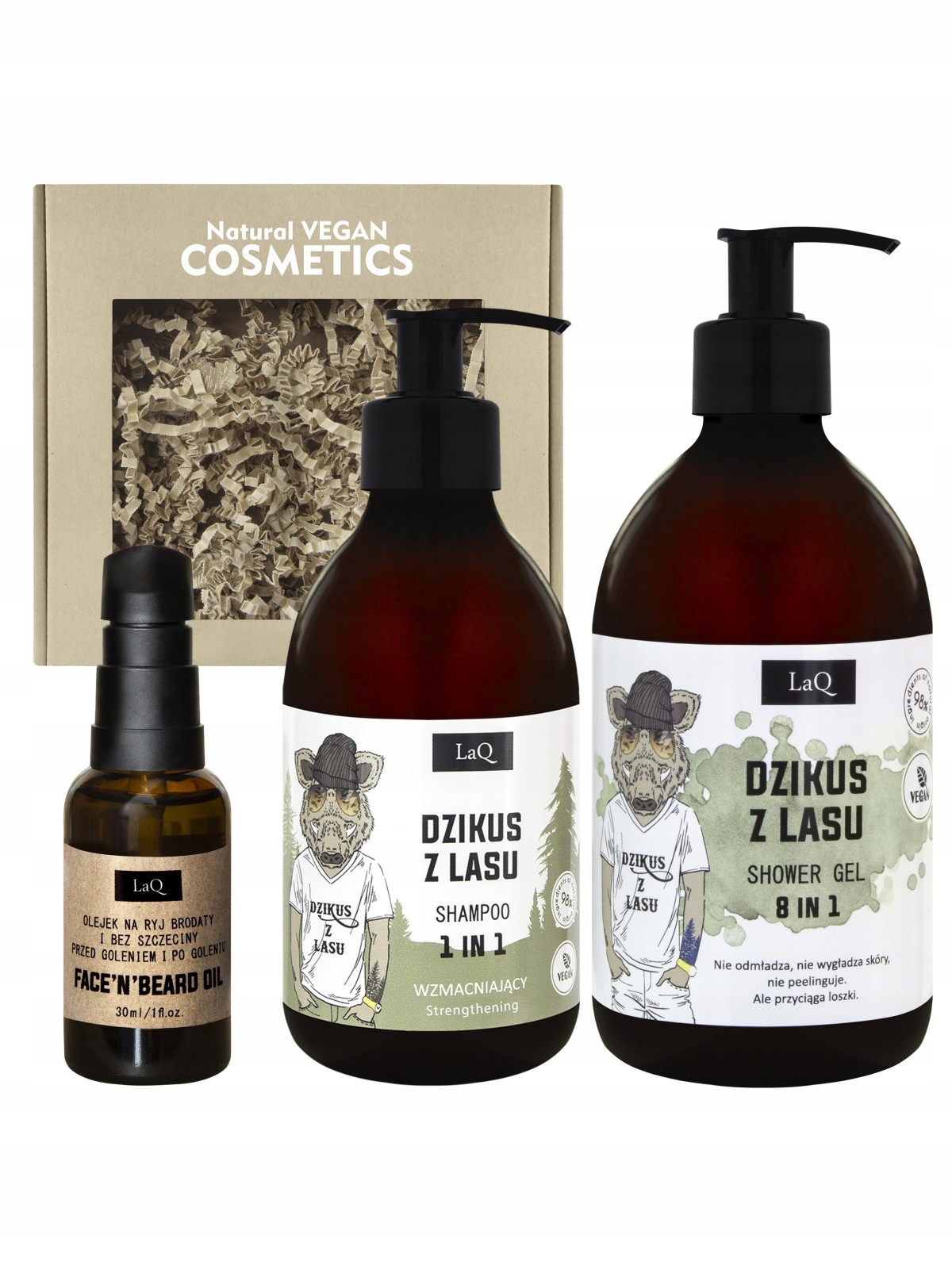 Laq Sada Divoký gel 500 ml olej 30 ml šampon 300 ml