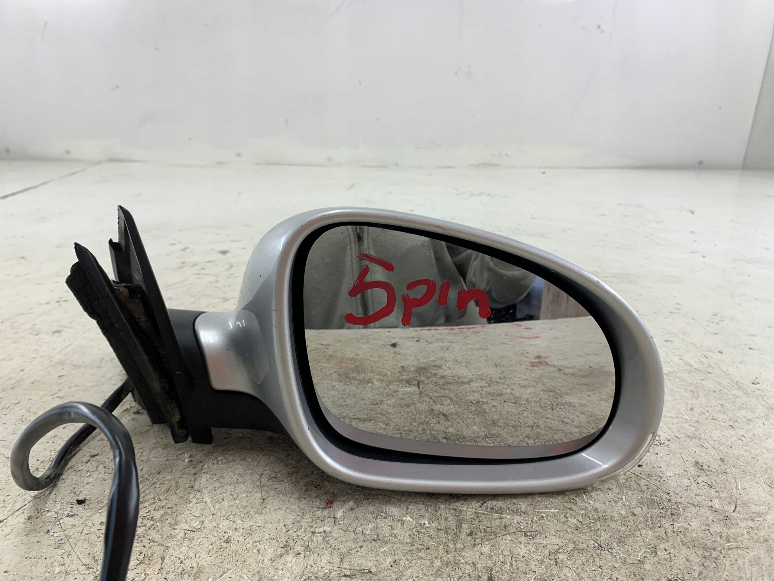 VW PASSAT B5 LIFT mirror right 6 PIN indicator silver