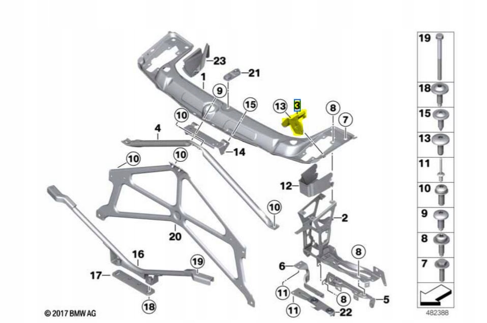 BMW OE 51647285597 Держатель фары
