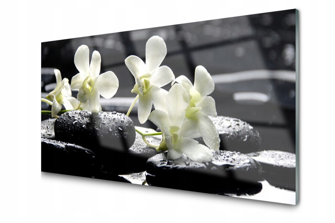 

Panel szklany dekor Kwiat Roślina 120x60 + Klej