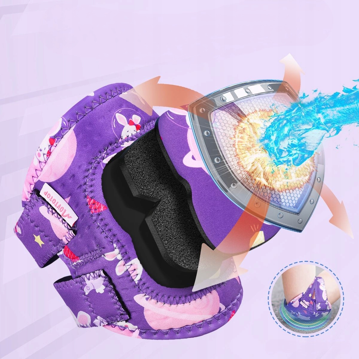 Zestaw Ochronny dla Dzieci - Rower i Deskorolka S/M Model PROTECTIVE GEARS