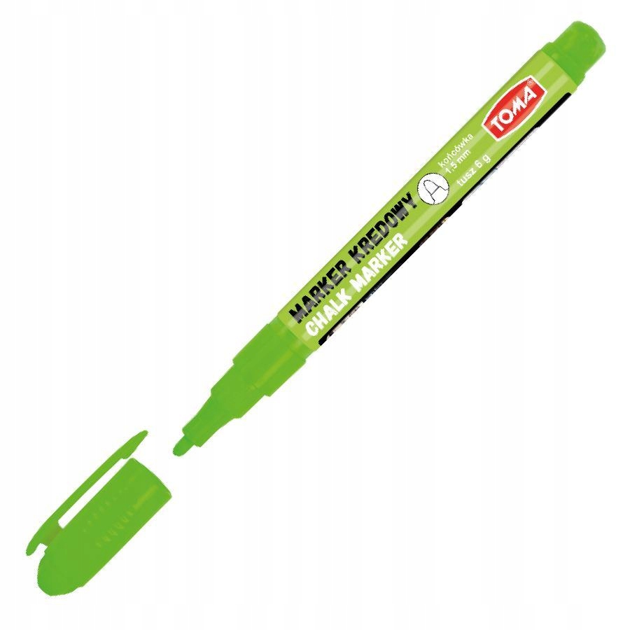 Marker kredowy cienki TOMA TO-293 1,5 mm ZIELONY