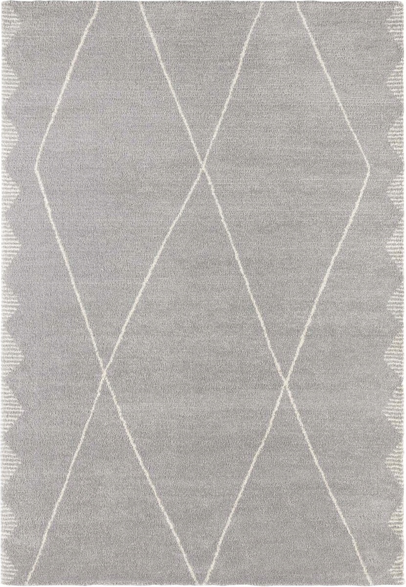 Krémovo šedý plyšový koberec Elle Decor 120 x 170 cm