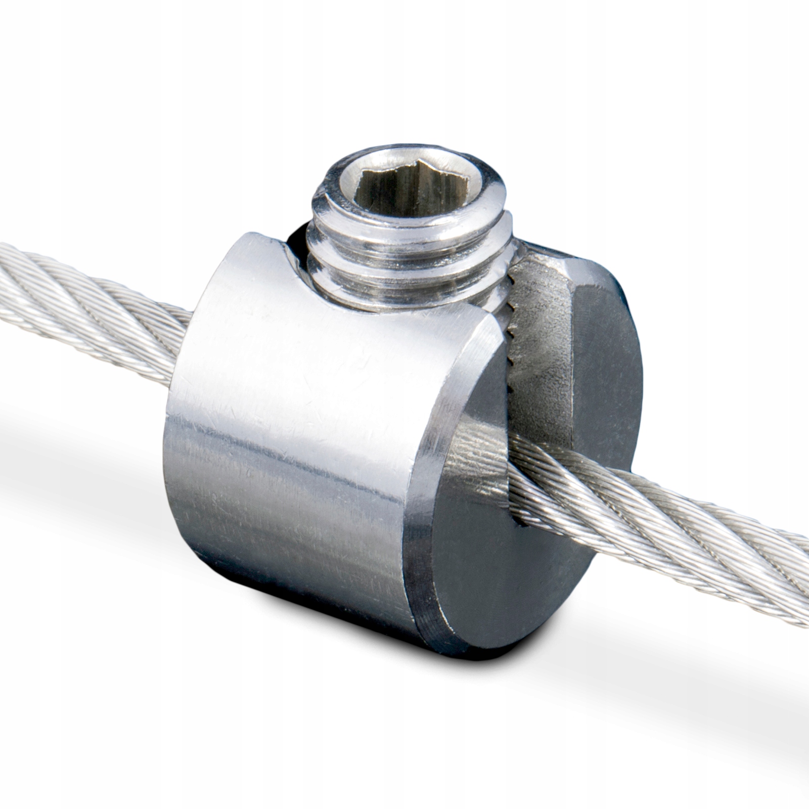 Zarážka lana Nerezová Svorka na lana Upevňovací 4mm 20 Ks