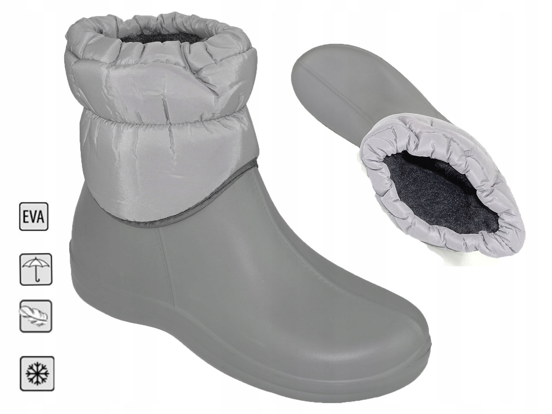 ŚNIEGOWCE DAMSKIE ZIMOWE KALOSZE KOZAKI LEKKIE EVA