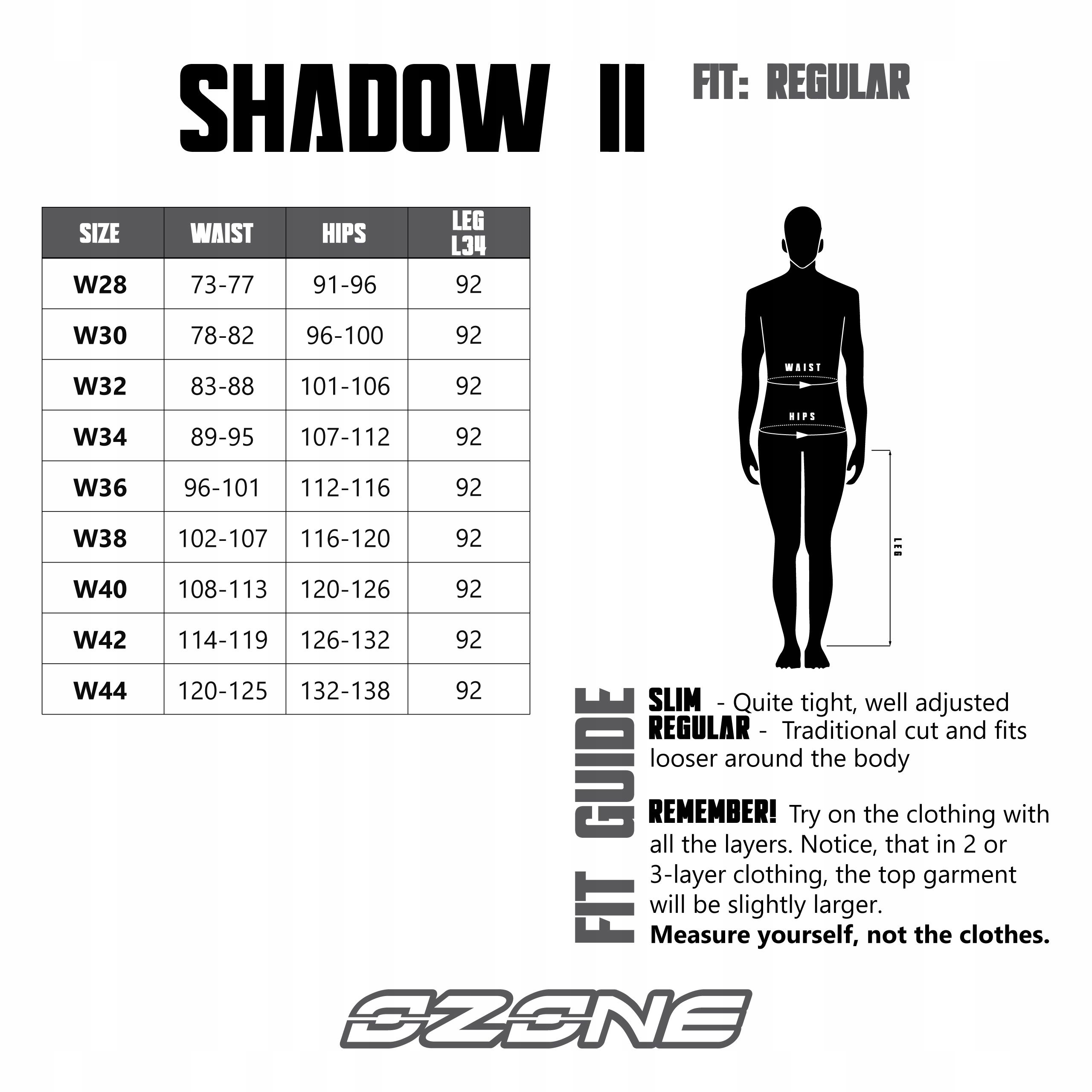 SPODNIE JEANS OZONE SHADOW II BLACK W38L34 Rozmiar 36/34