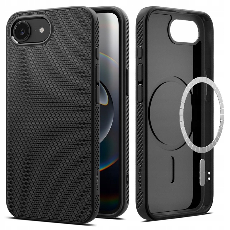 Spigen Liquid Air Mag MagSafe Pouzdro pro iPhone 16e (Matná černá)