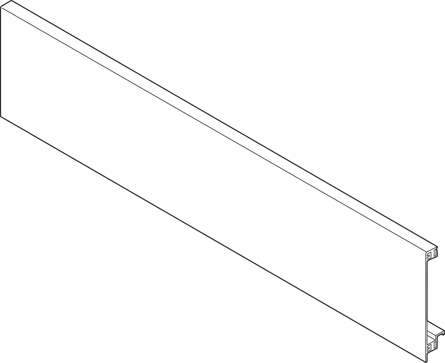 Blum ZV7.1043C01 Legrabox přední vnitřní inox