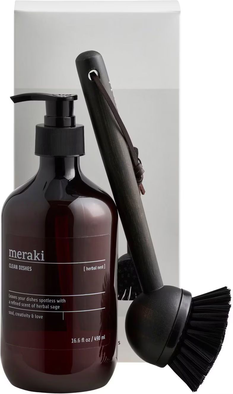 Levně Meraki Dárková Sada, Bylinné Hnízdo, Základní Prostředky Na Mytí Nádobí (309779405)