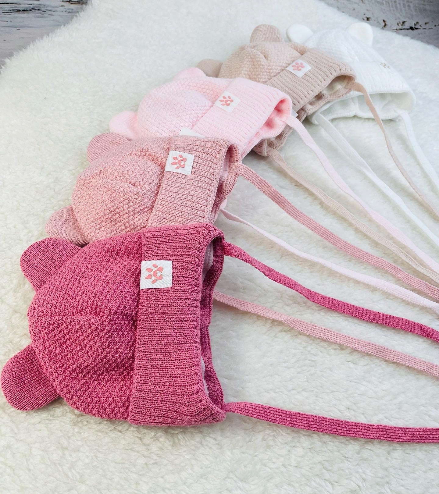 KOMPLET ZIMOWY niemowlęcy CZAPKA I SZALIK 40-42 Rozmiar 40-42 cm