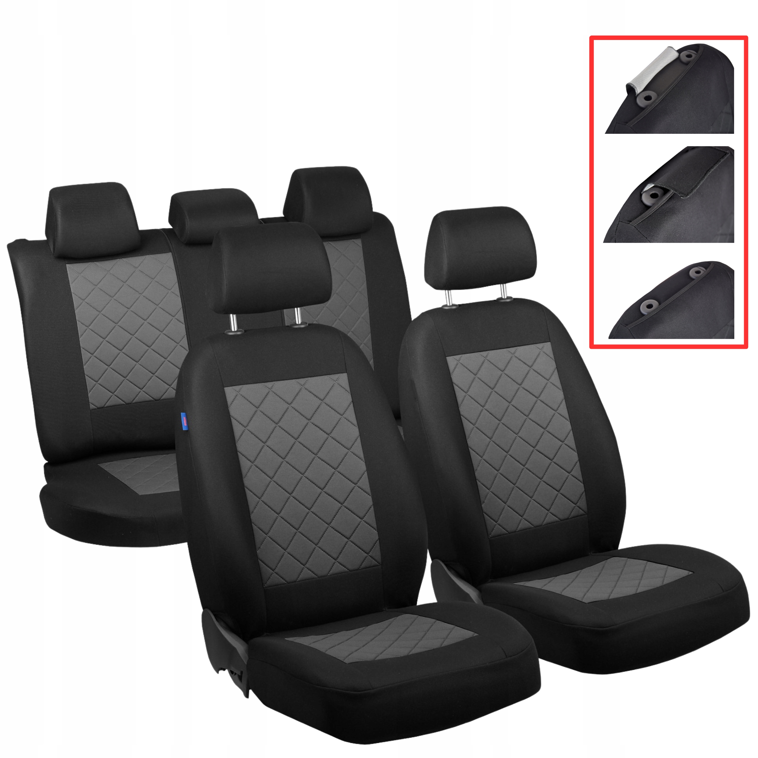 Pokrowce Komplet Uniwersalne Dopasowane Do Renault Kangoo