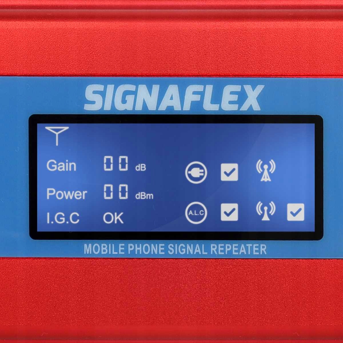 WZMACNIACZ ZASIĘGU SYGNAŁU TELEFONU GSM 2G 60dBi Model GSM Red LCD