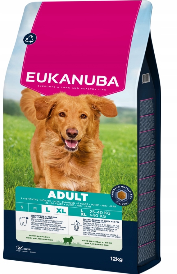 Eukanuba suché krmivo pro psy Adult Large Breed Lamb & Rice 12 kg